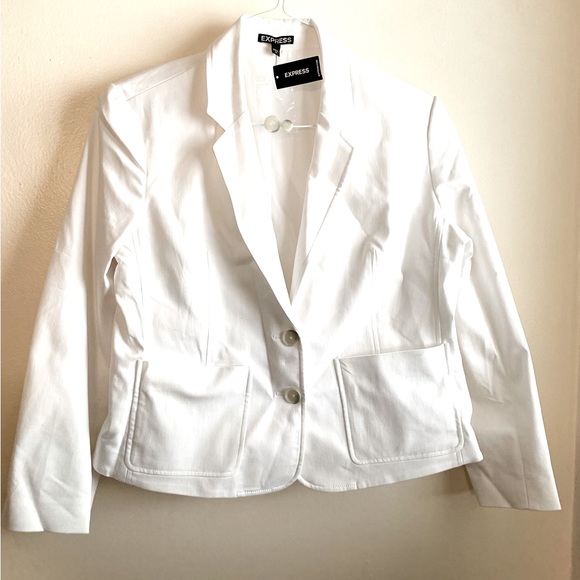 Express Jackets & Blazers - White express blazer brand NEW